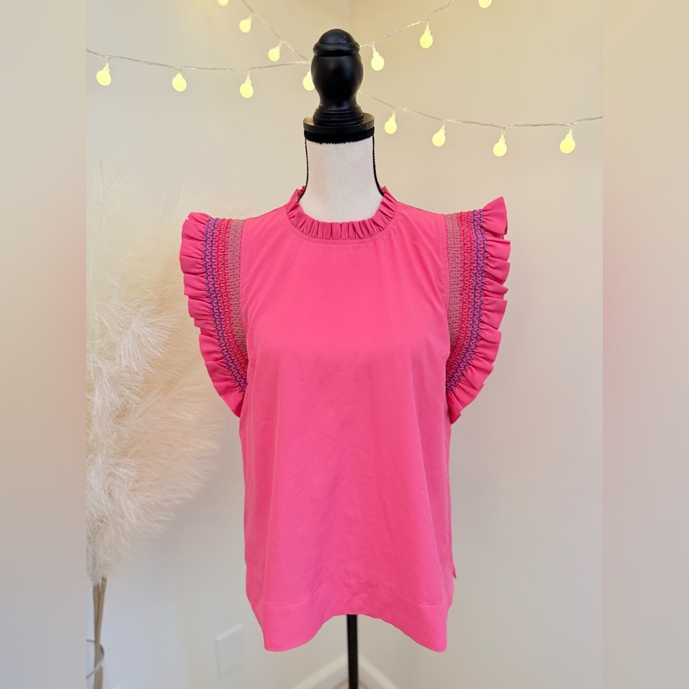 🌾 JODIFL Flutter Sleeve Ruffled‎ Blouse